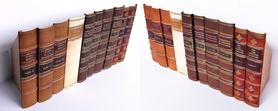 Fake Faux Book Leather Antique Spines
