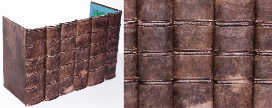 Fake Faux Book Leather Antique Spines