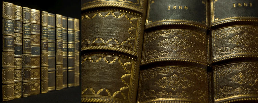 Replica Book Panels Vellum and Parchment Book Spines