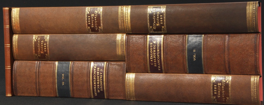 Replica Book Panels Vellum White Leather Book Spines